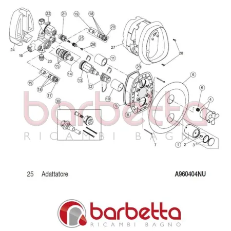 ADATTATORE IQ IDEAL STANDARD A960404NU