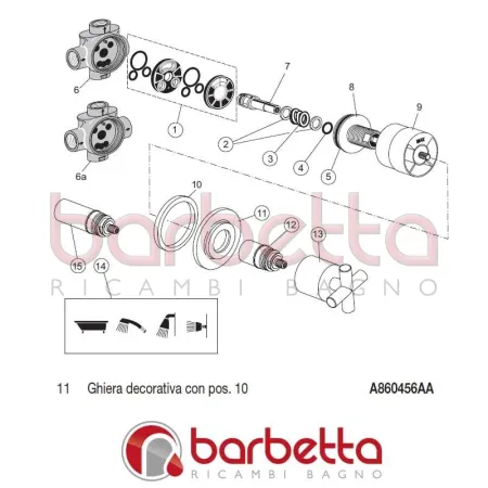 GHIERA DECORATIVA IQ IDEAL STANDARD A860456AA