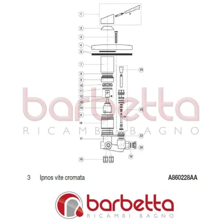 VITE CROMATA IPNOS IDEAL STANDARD A860228AA