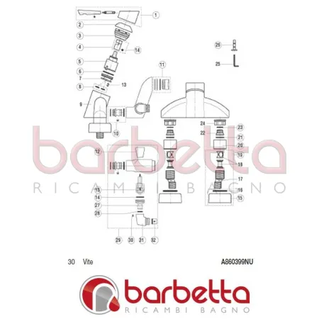 VITE IPNOS IDEAL STANDARD A860399NU