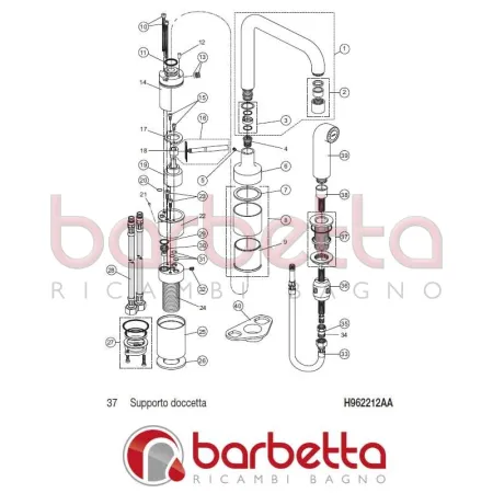 SUPPORTO DOCCETTA IQ IDEAL STANDARD H962212AA