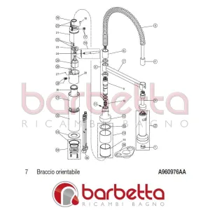 BRACCIO ORIENTABILE IQ IDEAL STANDARD A960976AA