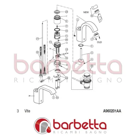VITE GLANCE IDEAL STANDARD A960201AA