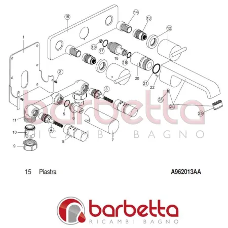 PIASTRA GLANCE IDEAL STANDARD A962013AA