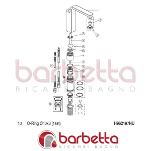 O-RING 40X3 GLANCE IDEAL STANDARD H962197NU