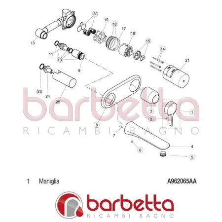 MANIGLIA MELANGE IDEAL STANDARD A962065AA