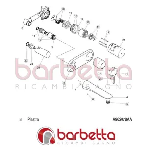 PIASTRA MELANGE IDEAL STANDARD A962078AA