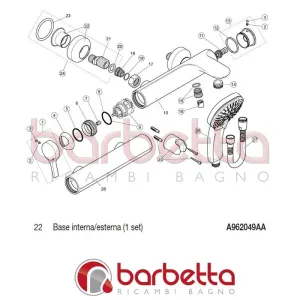 BASE INTERNA/ESTERNA MELANGE IDEAL STANDARD A962049AA