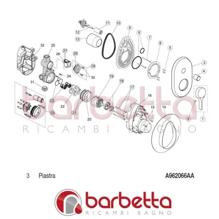 PIASTRA MELANGE IDEAL STANDARD A960325AA