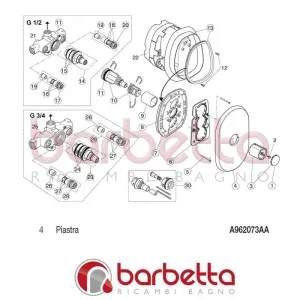 PIASTRA MELANGE IDEAL STANDARD A962073AA