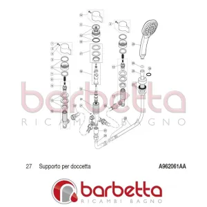 SUPPORTO PER DOCCETTA MELANGE IDEAL STANDARD A962061AA