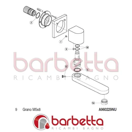 GRANO M5X8 MOMENTS IDEAL STANDARD A960229NU