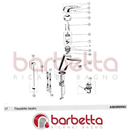 FLESSIBILE NEUTRO NOEMA IDEAL STANDARD A963995NU