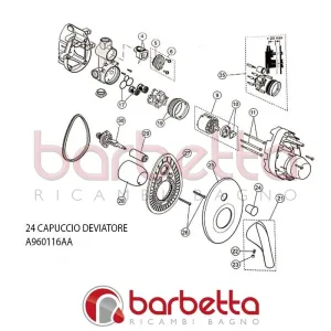 CAPPUCCIO DEVIATORE CERA + IDEAL STANDARD A960116AA