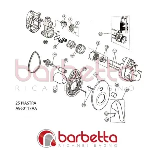 PIASTRA CERA + IDEAL STANDARD A960117AA