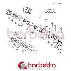 PIASTRA COMPLETA CROMATA CERAFORM IDEAL STANDARD A963559AA