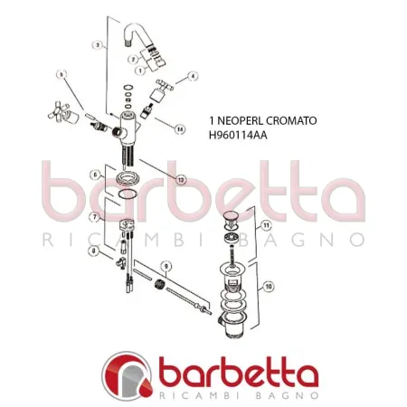 NEOPERL CROMATO ATHYS IDEAL STANDARD H960114AA