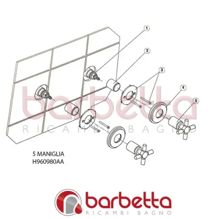 MANIGLIA ATHYS IDEAL STANDARD H960980AA