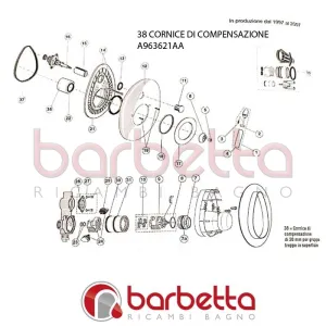 CORNICE DI COMPENSAZIONE CLASS IDEAL STANDARD A963621AA