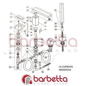 COPRIVITE CUBIC IDEAL STANDARD A860695AA