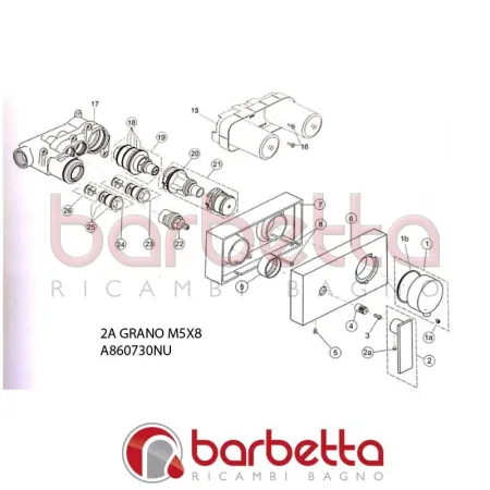GRANO M5X8 CUBIC IDEAL STANDARD A860730NU