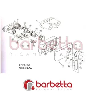 PIASTRA CUBIC IDEAL STANDARD A860486AA