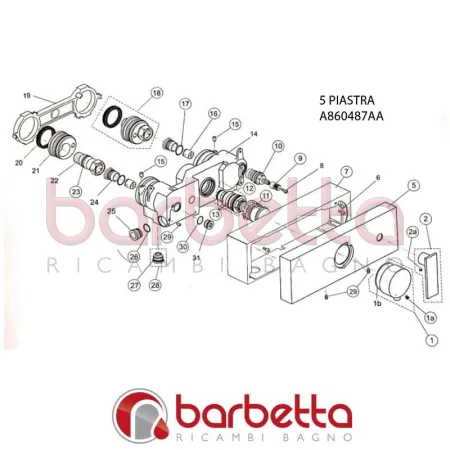 PIASTRA CUBIC IDEAL STANDARD A860487AA