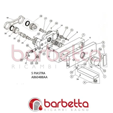PIASTRA CUBIC IDEAL STANDARD A860488AA