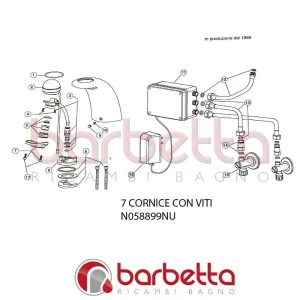 CORNICE CON VITI NEUTRO QUANTUM IDEAL STANDARD N058899NU