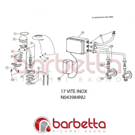VITE INOX QUANTUM IDEAL STANDARD N043984NU