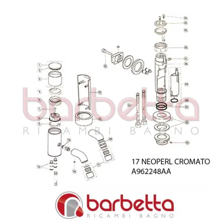 NEOPERL CROMATO SADLER IDEAL STANDARD A962248AA