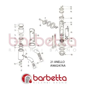 ANELLO SADLER IDEAL STANDARD A960247AA