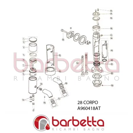 CORPO SADLER IDEAL STANDARD A960418AT