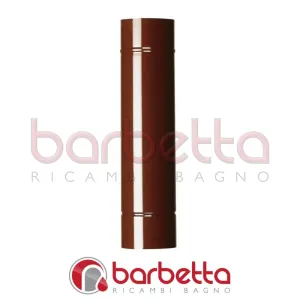 TUBO SMALTATO PER STUFE A LEGNA D. mm 100 - L. cm 100 - col. marrone