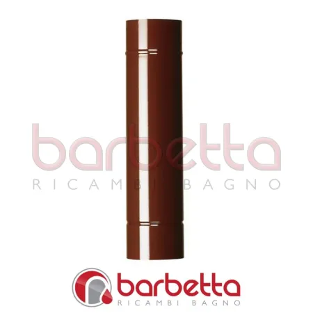 TUBO SMALTATO PER STUFE A LEGNA D. mm 120 - L. cm 100 - col. marrone
