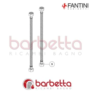 FLESSIBILE DI ALIMENTAZIONE F3/8"XF3/8" CM 50 MILANO FANTINI 90008664