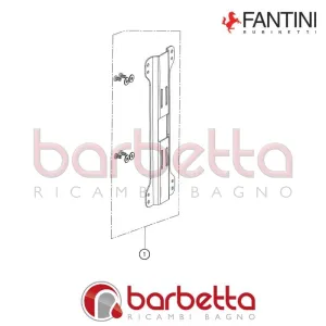 PIASTRA DI FISSAGGIO NEL MURO MILANO FANTINI 90009372