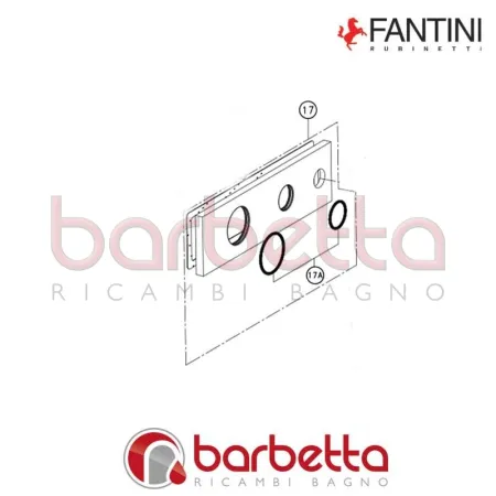 PIASTRA CON SPUGNA E O'RING MILANO FANTINI 90009662