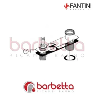 PIASTRA IN ACCIAIO E SPUGNA PER FISSAGGIO MILANO FANTINI 90009896