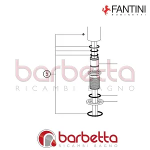 SET GUARNIZIONI MILANO STAINLESS STEEL FANTINI 90009791