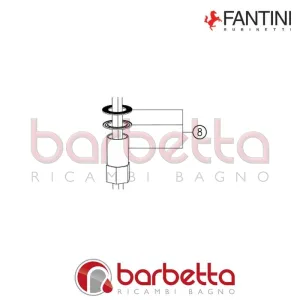CONFEZIONE DI FISSAGGIO MILANO STAINLESS STEEL FANTINI 90009165