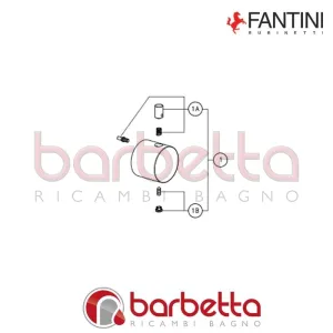 MANIGLIA COMPLETA TEMPERATURA MARE FANTINI 90009799