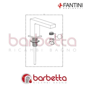 BOCCA LAVABO COMPLETA AR/38 FANTINI 90009645