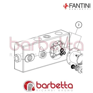 CANOTTO PORTA CARTUCCIA CON O'RING AR/38 FANTINI 90009379