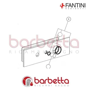 PIASTRA CON O'RING E SPUGNA AR/38 FANTINI 90009619