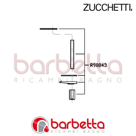 FISSAGGIO PER ZXS LAVABO BIDET SAVOIR ZUCCHETTI R98843