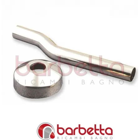 CANOTTI A "S" MM 26x300 CON ROSONE OTTONATI 426800OT26X300