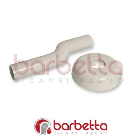 CANOTTI ECCENTRICI DIAMETRO 40X250 PLASTICA BIANCA CON ROSONE 426800PB40X250