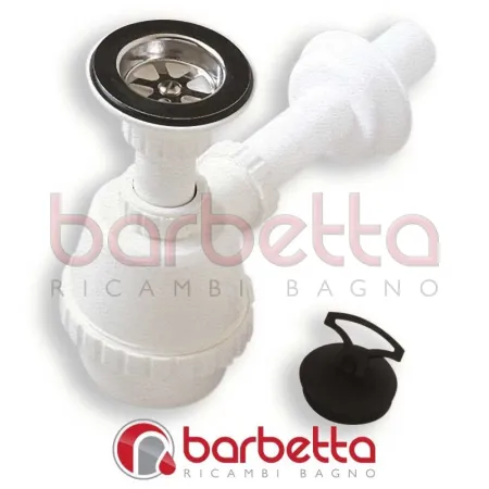 SIFONI UNA VIA PER LAVELLI COMPLETI PILETTA 1"1/4 480100PG11/4