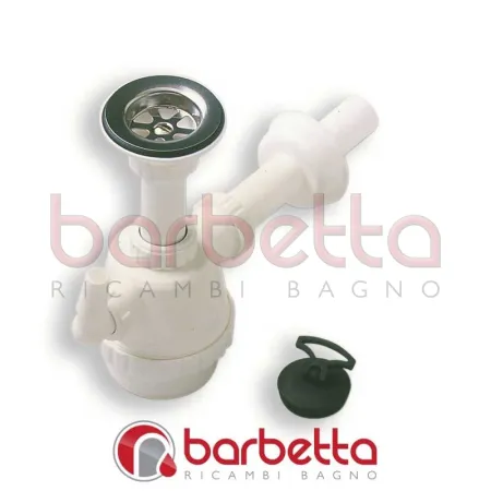 SIFONI UNA VIA DA 1"1/2 CON PILETTA E SCARICO LAVATRICE 480102PG11/2